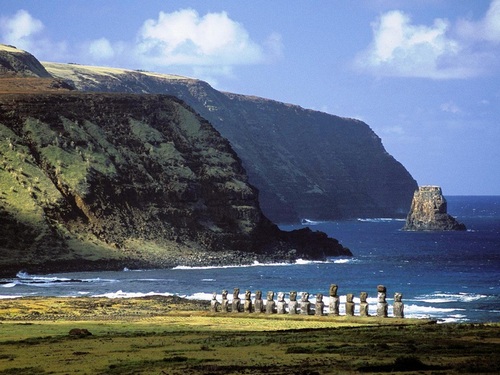Моаи на острове Пасха. Статуи Моаи