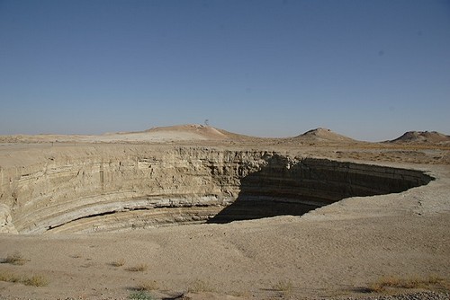 Газовый кратер Дарваза в туркменистане