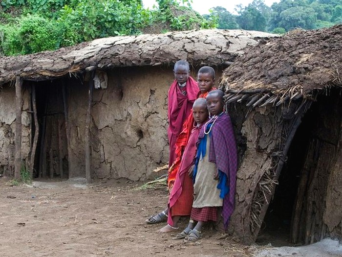 Дети племени масаи