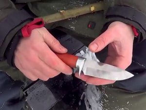 Охотничий нож из нержавеки фото