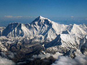 Вид на Эверест с самолёта