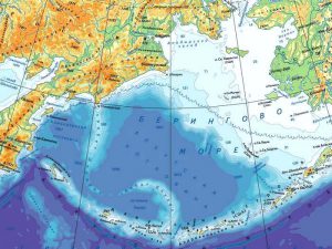 Карта Берингова моря фото